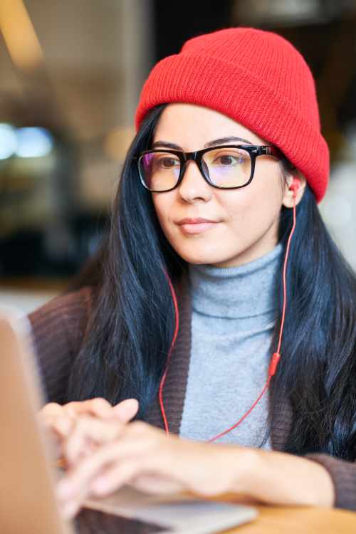 Trendy Woman Wearing Glasses